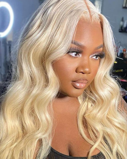 Junoda Hair Body Wave Honey Blonde Transparent Lace Wigs For Woman Fast Shipping junoda