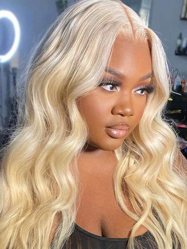 Junoda Hair Body Wave Honey Blonde Transparent Lace Wigs For Woman Fast Shipping junoda