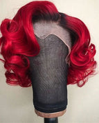 10 / Red / 13x4 Lace Front Wig