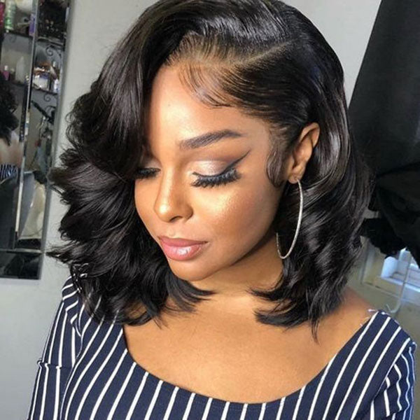 Junoda Monroe Romantic Curly Hairstyles Bouncy Loose Curly Human Hair Lace Wig junoda