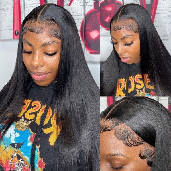 [Save $100] Junoda 5x5 HD Lace Wig Skin Melt Straight Pre Cut Lace Wear Go Glueless Wig junoda
