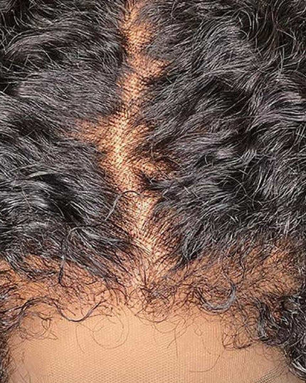 Kailah Shenyce Recommend Junoda Water Wave Kinky Edges Type 4C Curly Hairline Realistic Human Hair Wigs junoda
