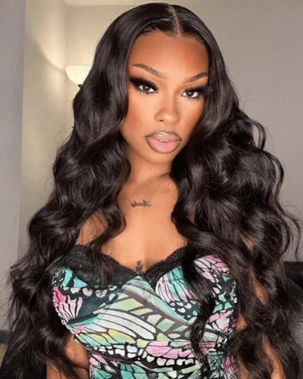 Junoda Pre Cut Lace Breathable Body Wave Air Wig Glueless Human Hair Wigs cs1 junoda