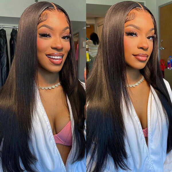 [Save $100] Junoda 5x5 HD Lace Wig Skin Melt Straight Pre Cut Lace Wear Go Glueless Wig junoda