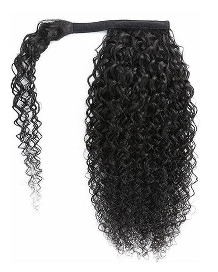 Junoda Wet and Wavy Water Wave Wrap Around Ponytail 100% Vrigin Hair Extesnions junoda