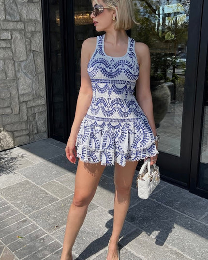 Jessica Bara Vaira Ruffle Mini Dress JESSICA BARA