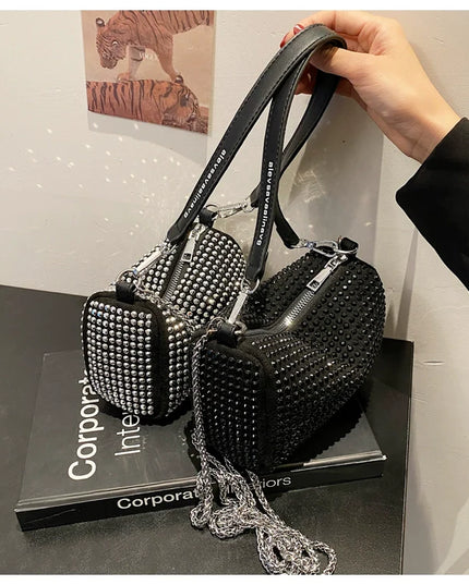 Fancy Rhinestone Bag | New Arrival Tide Fashion Underarm Bag & Full Diamond Crystal Handbag (Female Summer Crossbody)