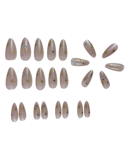 Women's Fashion Drop Shape Press-on Fingernail
