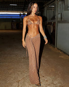 S / Brown Print