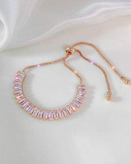 Rhinestone Bracelet Ins Fashion Shiny Adjustable Bracelet Women Jewelry