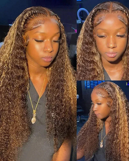 Curly Loose Deep Wave Lace Forehead Wig 13x4