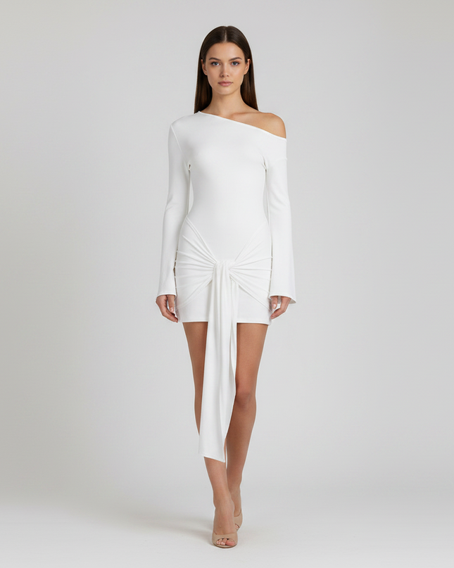 Drape One Shoulder Dress