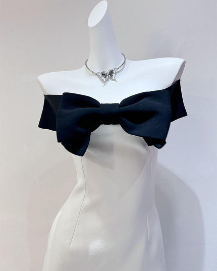 Off-Shoulder Margot Dress with Bow Detail | ZAKAPOP