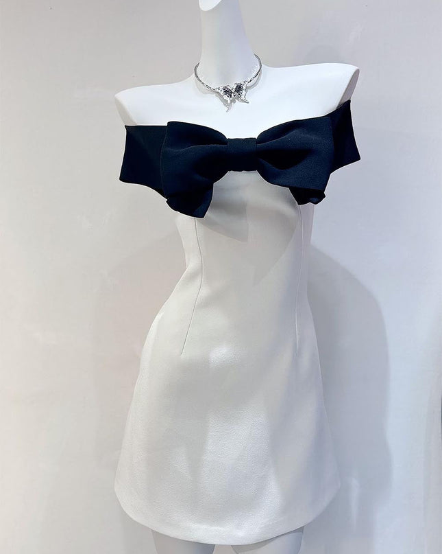 Off-Shoulder Margot Dress with Bow Detail | ZAKAPOP