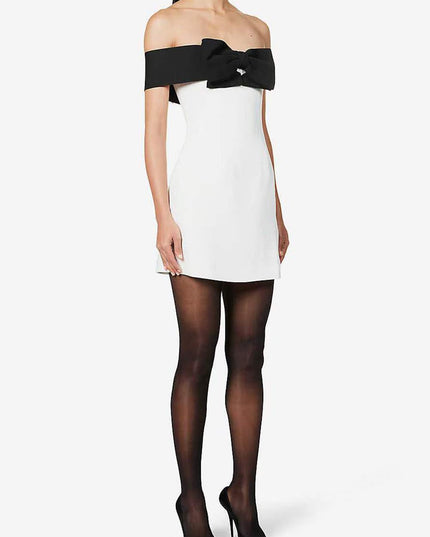 Off-Shoulder Margot Dress with Bow Detail | ZAKAPOP