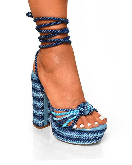 Renee- Rope Stack Heels