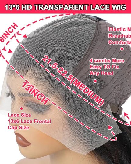1B/30 Ombre Highlight Lace Front Wigs Human Hair 13x6 Body Wave Wig Human Hair 13x4 Transparent Lace Frontal Wigs For Women Caethelstore.com