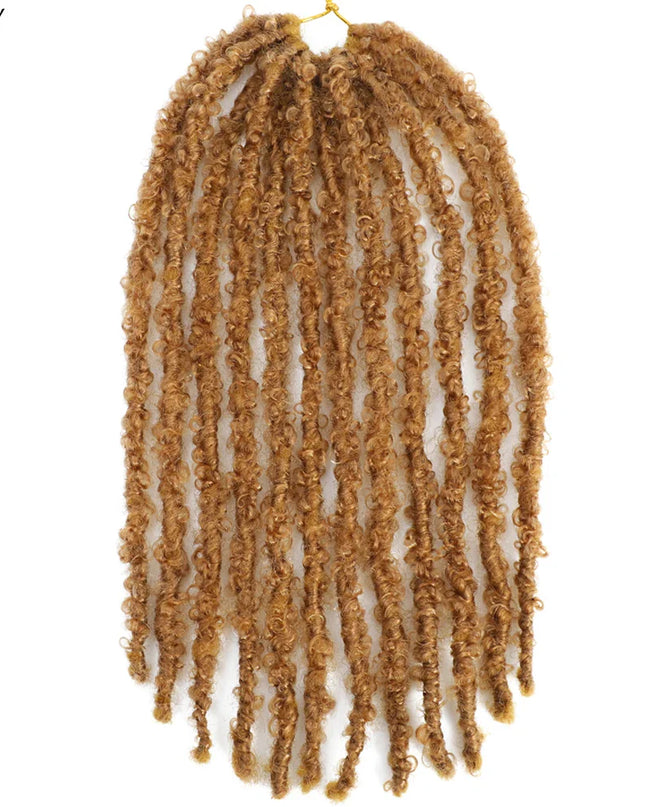 14 12 inch Butterfly Faux Locs Crochet Hair Braids Pre looped Distressed Goddess Butterfly Soft Locs Crochets Braids Cheveux Lok Caethelstore.com