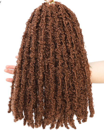 14 12 inch Butterfly Faux Locs Crochet Hair Braids Pre looped Distressed Goddess Butterfly Soft Locs Crochets Braids Cheveux Lok Caethelstore.com