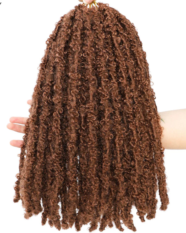 14 12 inch Butterfly Faux Locs Crochet Hair Braids Pre looped Distressed Goddess Butterfly Soft Locs Crochets Braids Cheveux Lok Caethelstore.com