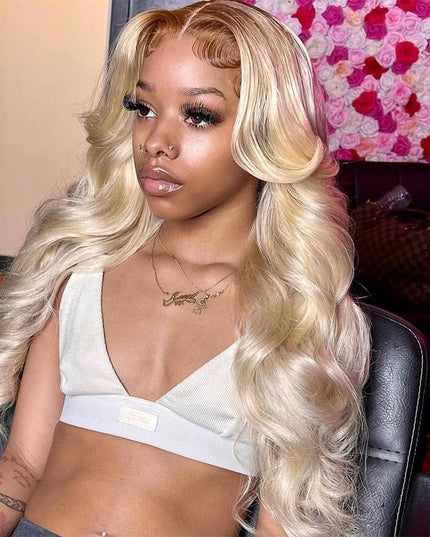 Honey Blonde Lace Front Wig Human Hair Wigs For Women Brazilian Hair Pre Plucked 30 32 Inch 13x4 Body Wave 613 Lace Frontal Wig