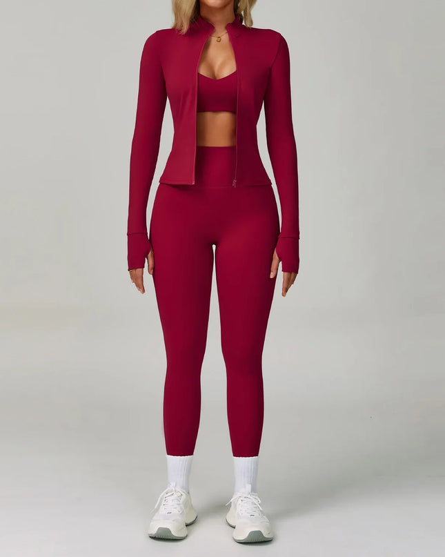 2/3-Piece Activewear Set – Sports Bra & High Waist Leggings Caethelstore.com