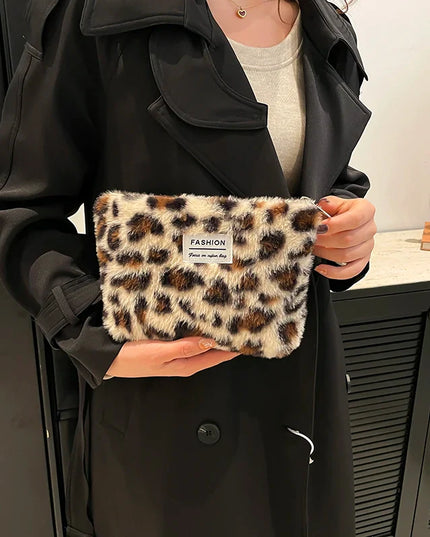 Leopard Print Retro Makeup Bag | Large Capacity Cosmetic Bag & Fashion Portable Storage Bag (Travel Toiletry Bag)