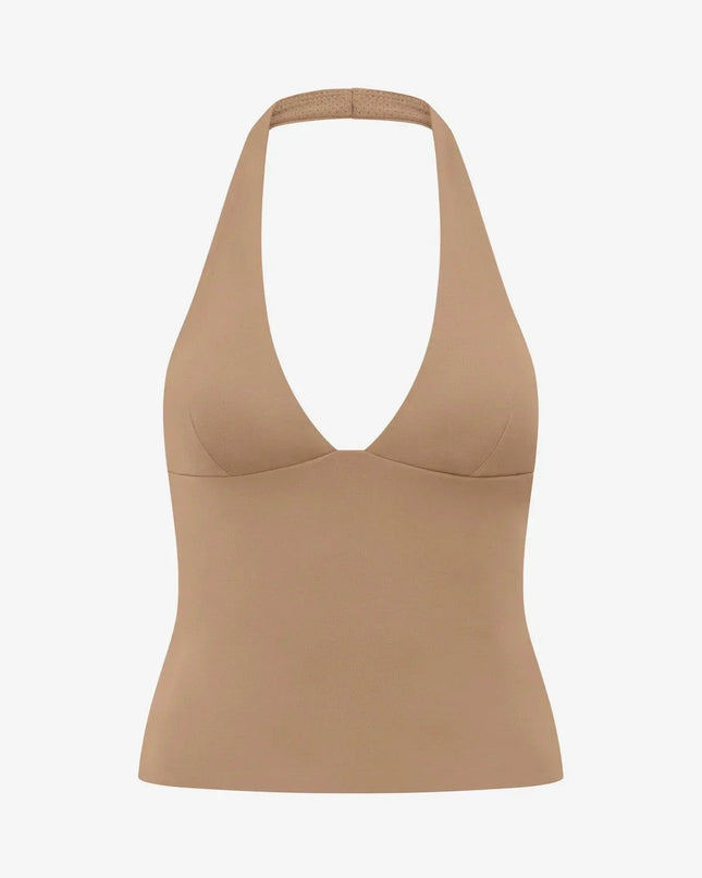 Woman Top Gym Impact Halter Top