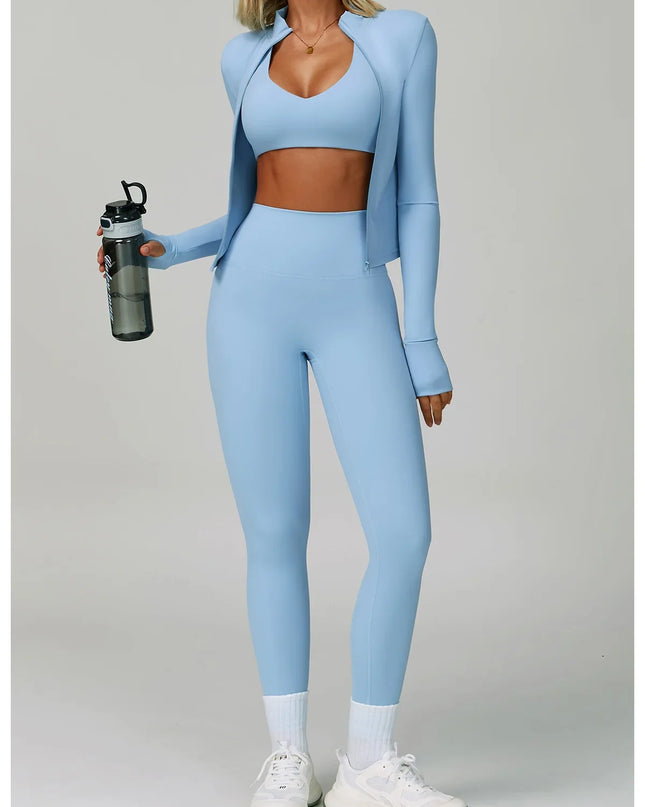 2/3-Piece Activewear Set – Sports Bra & High Waist Leggings Caethelstore.com