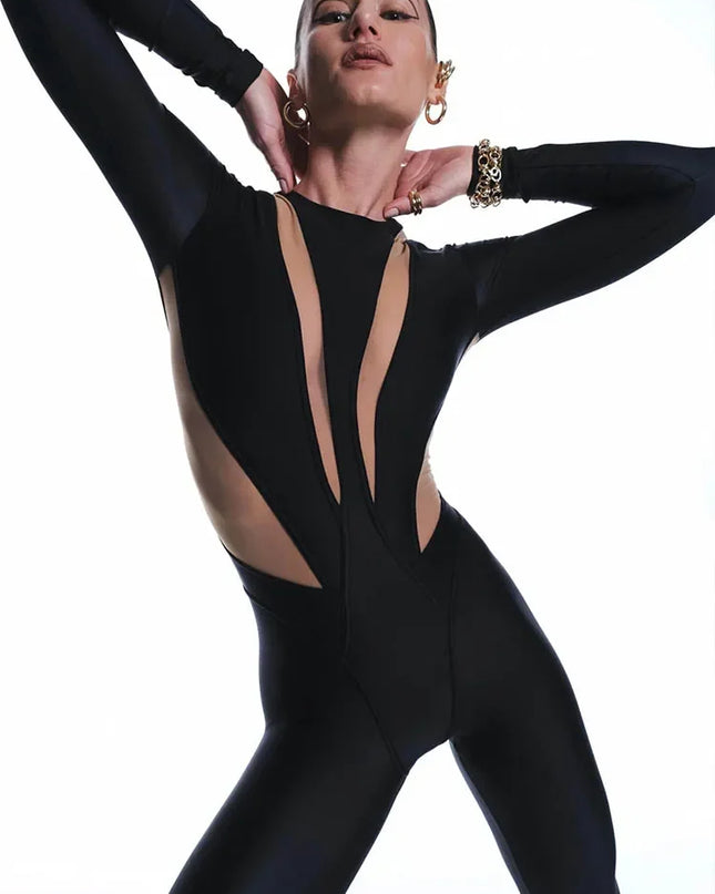 Mateo Black Skinny Jumpsuit