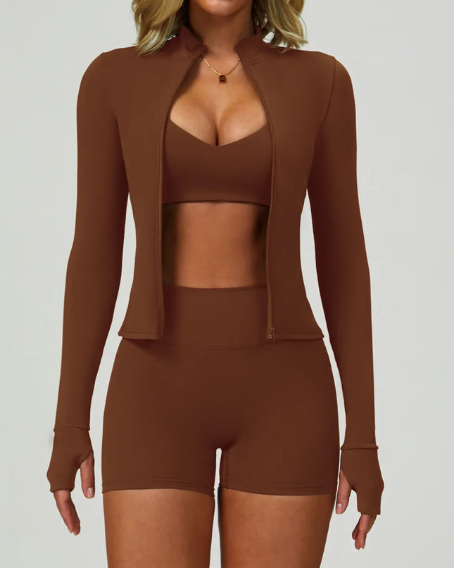 2/3-Piece Activewear Set – Sports Bra & High Waist Leggings Caethelstore.com