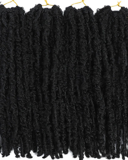 14 12 inch Butterfly Faux Locs Crochet Hair Braids Pre looped Distressed Goddess Butterfly Soft Locs Crochets Braids Cheveux Lok Caethelstore.com
