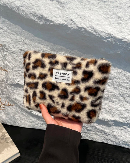 Leopard Print Retro Makeup Bag | Large Capacity Cosmetic Bag & Fashion Portable Storage Bag (Travel Toiletry Bag)