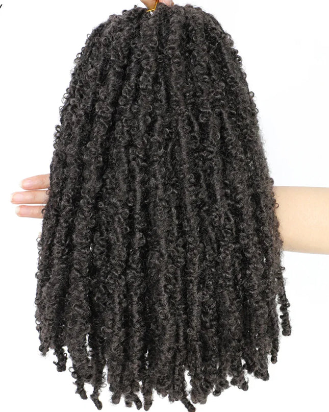 14 12 inch Butterfly Faux Locs Crochet Hair Braids Pre looped Distressed Goddess Butterfly Soft Locs Crochets Braids Cheveux Lok Caethelstore.com