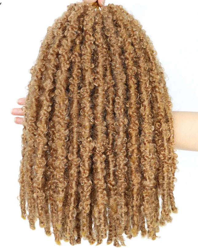14 12 inch Butterfly Faux Locs Crochet Hair Braids Pre looped Distressed Goddess Butterfly Soft Locs Crochets Braids Cheveux Lok Caethelstore.com