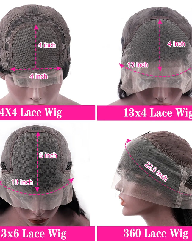 HD Transparent 13x4 13x6 Body Wave Lace Front Wig Pre Plucked 360 Lace Frontal Wig Human Hair Wigs For Women 4x4 Closure Wig