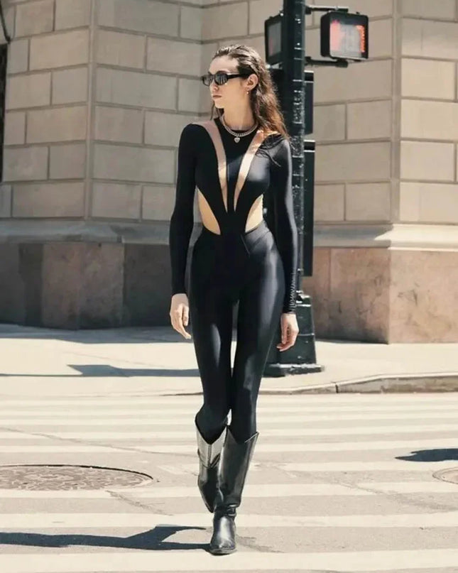 Mateo Black Skinny Jumpsuit