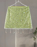 green skirt / L