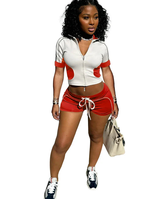 Chic Two-Tone Summer Sportswear Set for Women