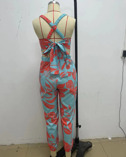 Elegant Summer Fashion Jumpsuit for Women - Shoulder Straps