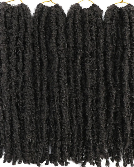 14 12 inch Butterfly Faux Locs Crochet Hair Braids Pre looped Distressed Goddess Butterfly Soft Locs Crochets Braids Cheveux Lok Caethelstore.com