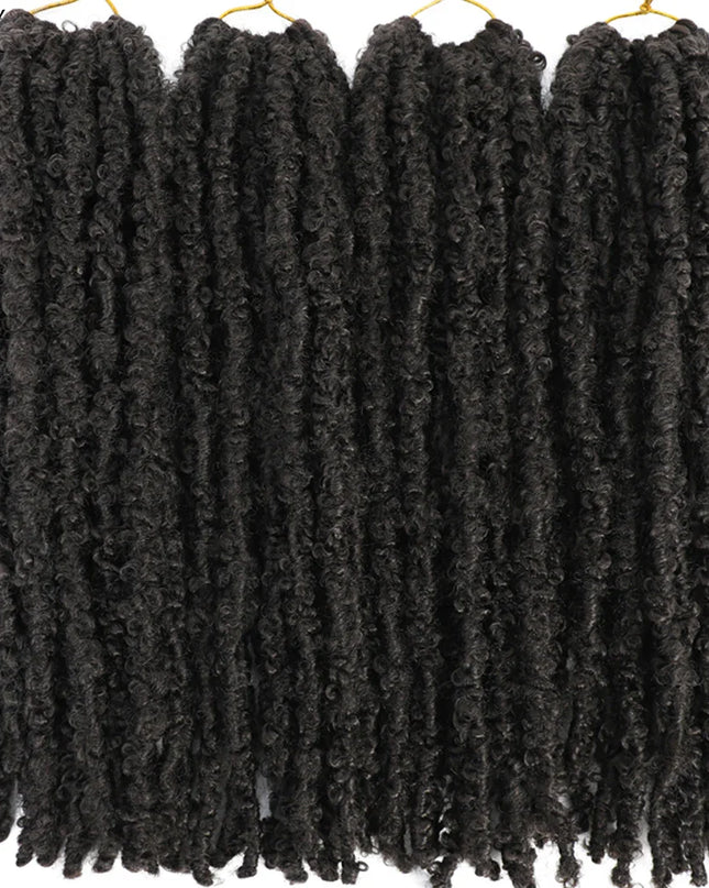 14 12 inch Butterfly Faux Locs Crochet Hair Braids Pre looped Distressed Goddess Butterfly Soft Locs Crochets Braids Cheveux Lok Caethelstore.com