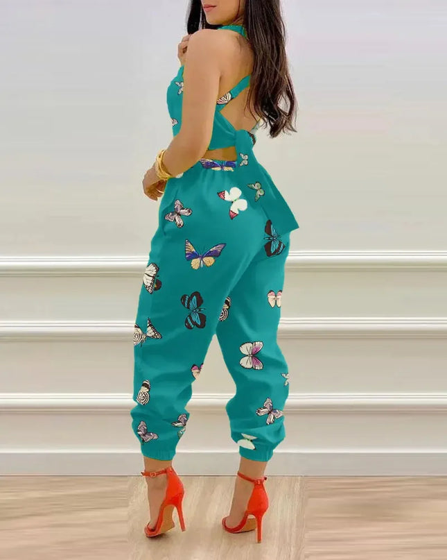 Elegant Summer Fashion Jumpsuit for Women - Shoulder Straps