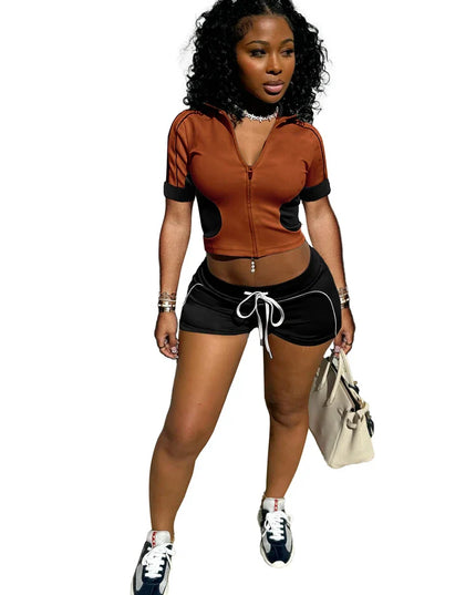Chic Two-Tone Summer Sportswear Set for Women