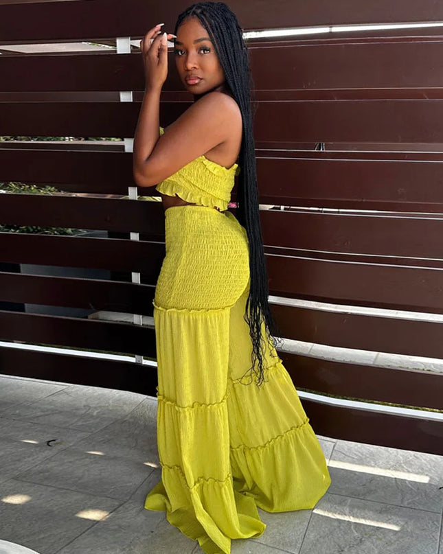 Such a Flare Two-Piece Pants Set
