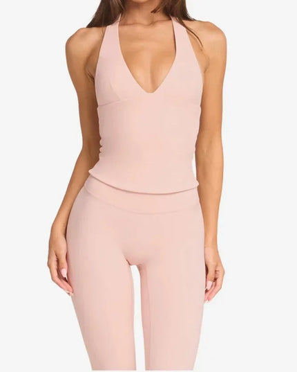 Woman Top Gym Impact Halter Top