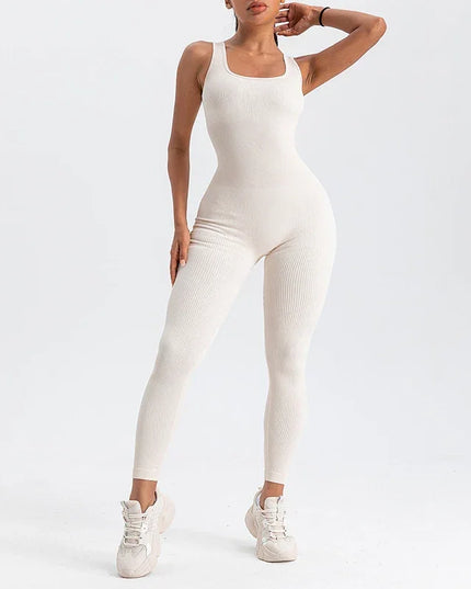 LUX Ribbed Contour Yoga Jumpsuit