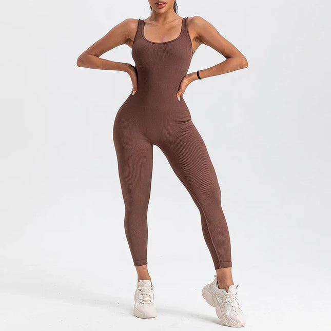 LUX Ribbed Contour Yoga Jumpsuit