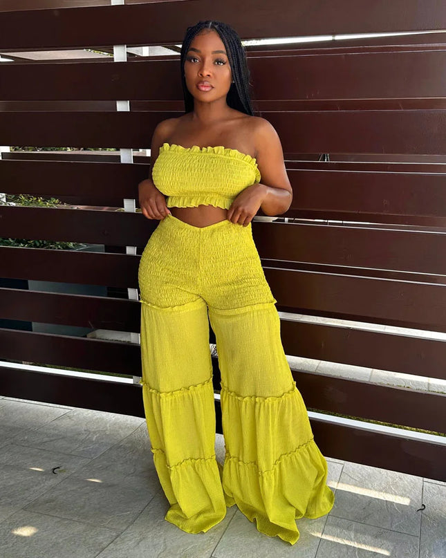 Such a Flare Two-Piece Pants Set