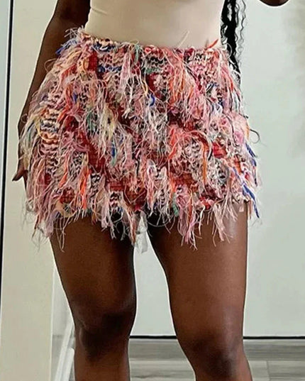 Colorful Tassel Skirt